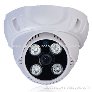 1/3" Colored CMOS Sensor 1,000TVL CCTV CMOS Dome Camera with 35m IR Distance